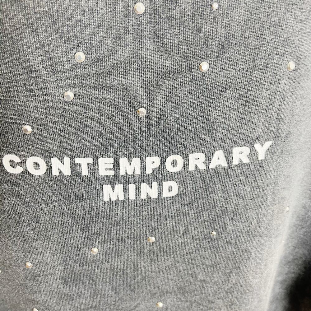 NWT Zara Washed Effect Sweatshirt Dress Size M Gray New‎ 100% Cotton - Picture 9 of 13